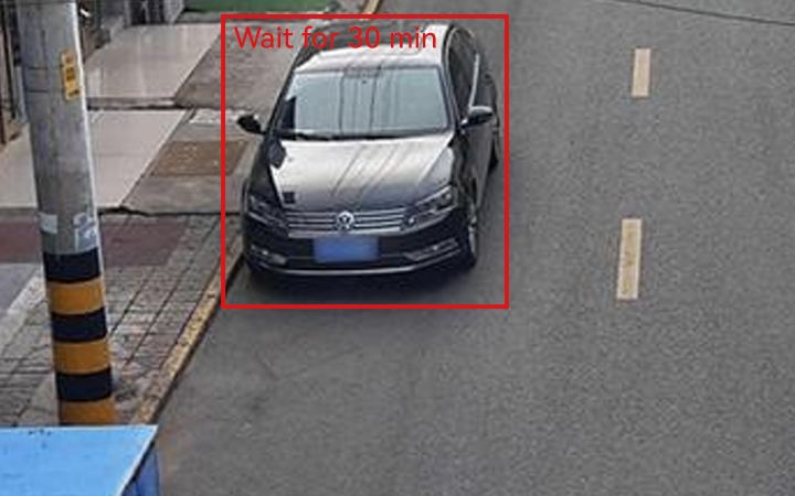 停车滞留时长检测