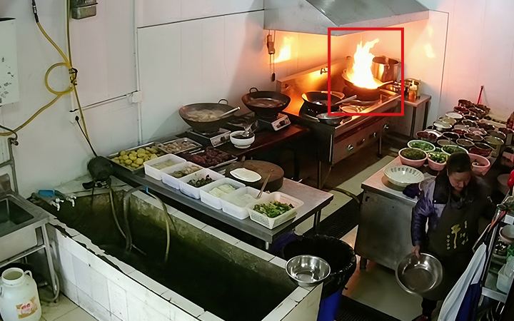 明火离人检测