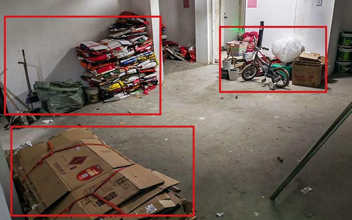 易燃物堆积检测